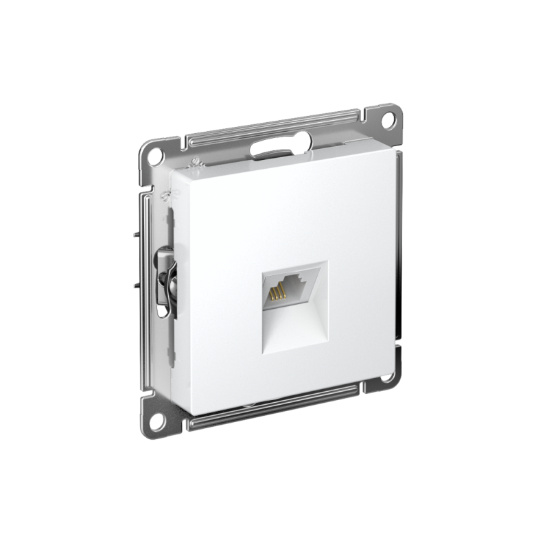 ATN000181_2.png Розетка телефонная 1-м СП AtlasDesign RJ11 механизм бел. SE ATN000181 — изображение 1