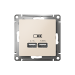 Розетка USB AtlasDesign тип A+A 5В 1х2.1А 2х1.05А механизм беж. SE ATN000233 — изображение 2