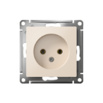 Розетка 1-м СП AtlasDesign 16А IP20 без заземл. без защ. шторок механизм беж. SE ATN000241 — изображение 2