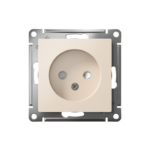 Розетка 1-м СП AtlasDesign 16А IP20 без заземл. защ. шторки механизм беж. SE ATN000249 — изображение 2