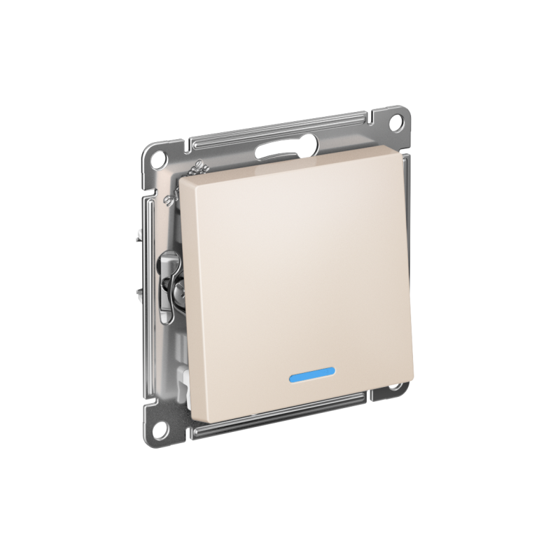 ATN000263_2.png Переключатель проходной 1-кл. СП AtlasDesign 10А IP20 (сх. 6а) 10AX с подсветкой механизм беж. SE ATN000263 — изображение 1