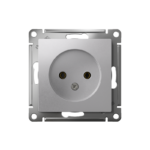 Розетка 1-м СП AtlasDesign 16А IP20 без заземл. без защ. шторок механизм алюм. SE ATN000341 — изображение 4
