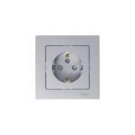 Розетка 1-м СП AtlasDesign 16А IP20 с заземл. защ. шторки механизм алюм. SE ATN000345 — изображение 7