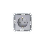 Розетка 1-м СП AtlasDesign 16А IP20 с заземл. защ. шторки механизм алюм. SE ATN000345 — изображение 4