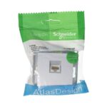Розетка компьютерная 1-м AtlasDesign RJ45 кат.5E механизм алюм. SE ATN000383 — изображение 2