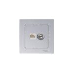 Розетка компьютерная + телевизионная 2-м СП AtlasDesign RJ45 кат.5E + TV механизм алюм. SE ATN000389 — изображение 7