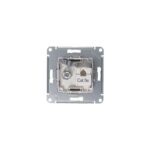Розетка компьютерная + телевизионная 2-м СП AtlasDesign RJ45 кат.5E + TV механизм алюм. SE ATN000389 — изображение 4