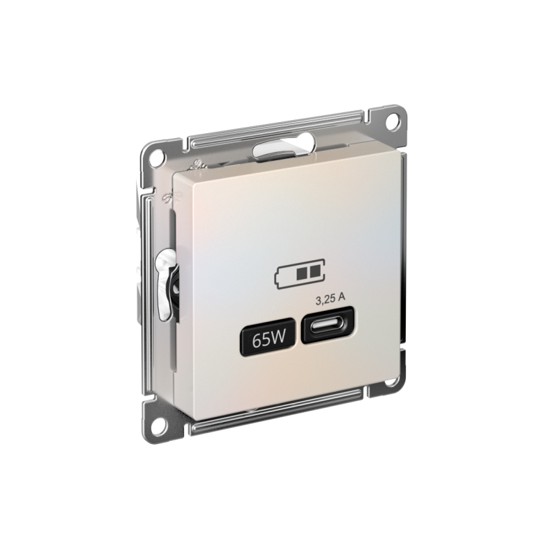 ATN000427_2.png Розетка USB AtlasDesign тип C 65Вт QC PD высокоскор. ЗУ механизм жемчуж. SE ATN000427 — изображение 1