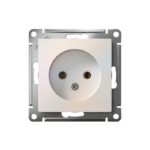Розетка 1-м СП AtlasDesign 16А IP20 без заземл. без защ. шторок механизм жемчуж. SE ATN000441 — изображение 2