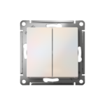 Переключатель проходной 2-кл. СП AtlasDesign 10А IP20 (сх. 6/2) 10AX механизм жемчуж. SE ATN000465 — изображение 2