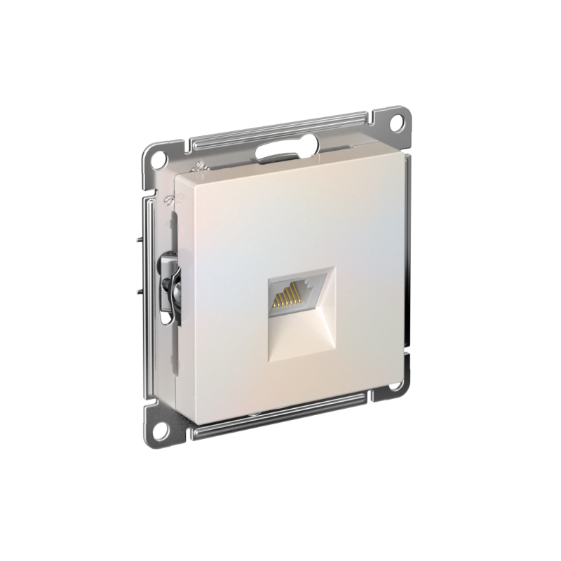 ATN000483_2.png Розетка компьютерная AtlasDesign RJ45 кат.5E механизм жемчуж. SE ATN000483 — изображение 1