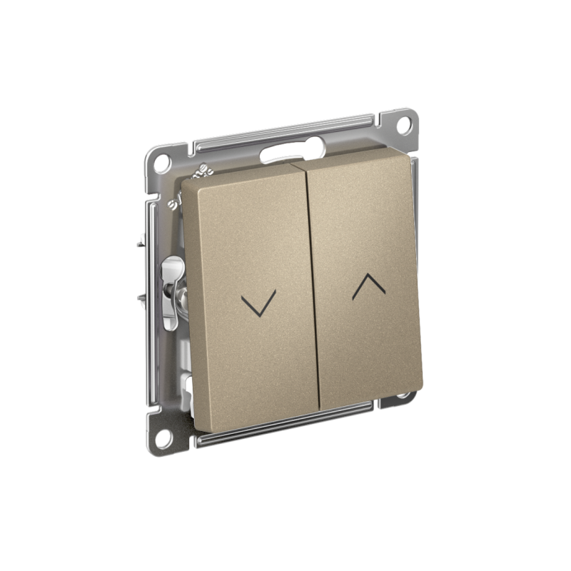 ATN000519_2.png Выключатель для жалюзи 2-кл. AtlasDesign 10А механизм шампань SE ATN000519 — изображение 1