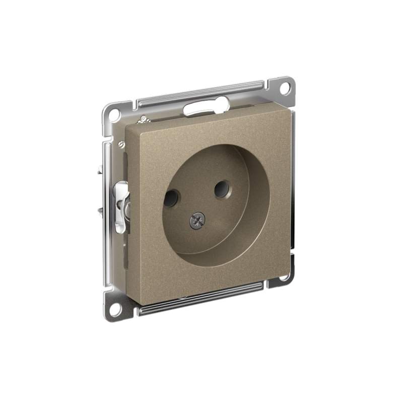 ATN000541_2.png Розетка 1-м СП AtlasDesign 16А IP20 без заземл. без защ. шторок механизм шампань SE ATN000541 — изображение 1