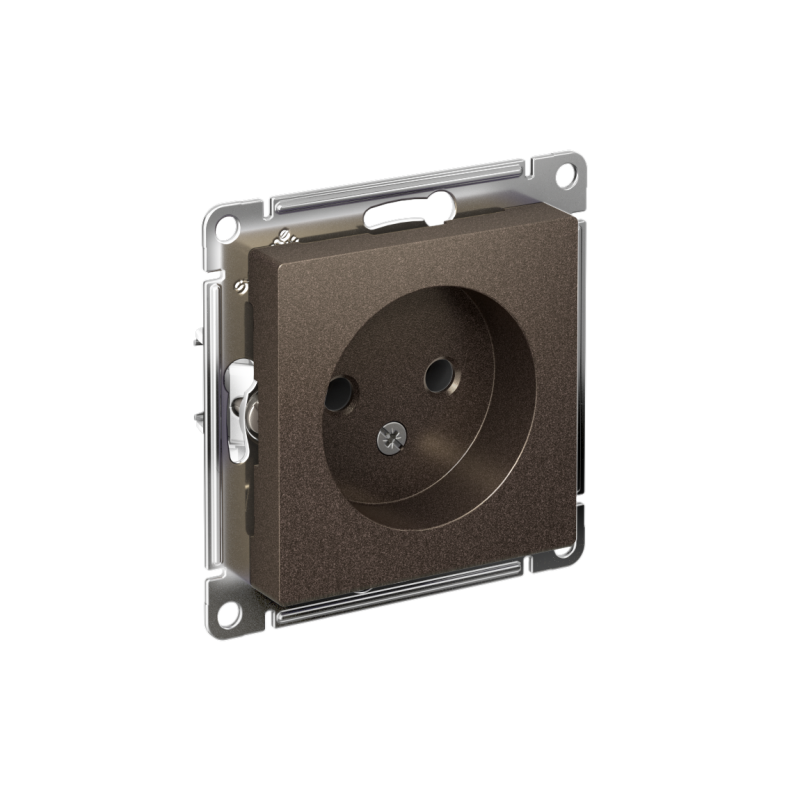 ATN000641_2.png Розетка 1-м СП AtlasDesign 16А IP20 без заземл. без защ. шторок механизм мокко SE ATN000641 — изображение 1