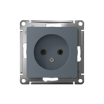 Розетка 1-м СП AtlasDesign 16А IP20 без заземл. без защ. шторок механизм грифель SE ATN000741 — изображение 4