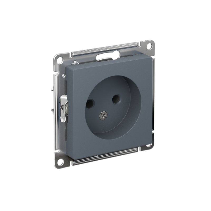 ATN000741_2.png Розетка 1-м СП AtlasDesign 16А IP20 без заземл. без защ. шторок механизм грифель SE ATN000741 — изображение 1