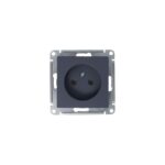 Розетка 1-м СП AtlasDesign 16А IP20 без заземл. без защ. шторок механизм грифель SE ATN000741 — изображение 3