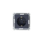 Розетка 1-м СП AtlasDesign 16А IP20 с заземл. механизм грифель SE ATN000743 — изображение 6