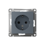 Розетка 1-м СП AtlasDesign 16А IP20 с заземл. защ. шторки механизм грифель SE ATN000745 — изображение 5