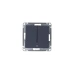 Выключатель 2-кл. СП AtlasDesign 10А IP20 (сх. 5а) 10AX с подсветкой механизм грифель SE ATN000753 — изображение 4
