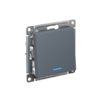 Переключатель проходной 1-кл. СП AtlasDesign 10А IP20 (сх. 6а) 10AX с подсветкой механизм грифель SE ATN000763