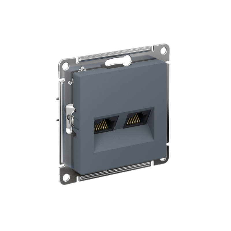 ATN000785_2.png Розетка компьютерная 2-м AtlasDesign RJ45 кат.5E механизм грифель SE ATN000785 — изображение 1
