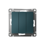 Выключатель 3-кл. СП AtlasDesign 10А IP20 (сх. 1+1+1) 10AX механизм изумруд SE ATN000831 — изображение 2