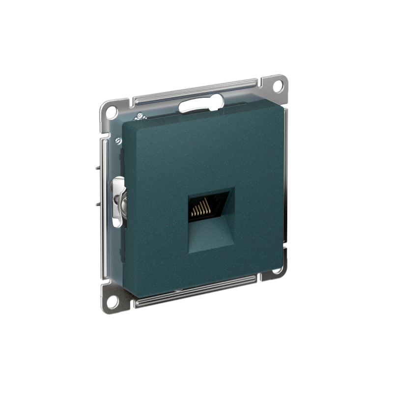 ATN000883_2.png Розетка компьютерная AtlasDesign RJ45 кат.5E механизм изумруд SE ATN000883 — изображение 1
