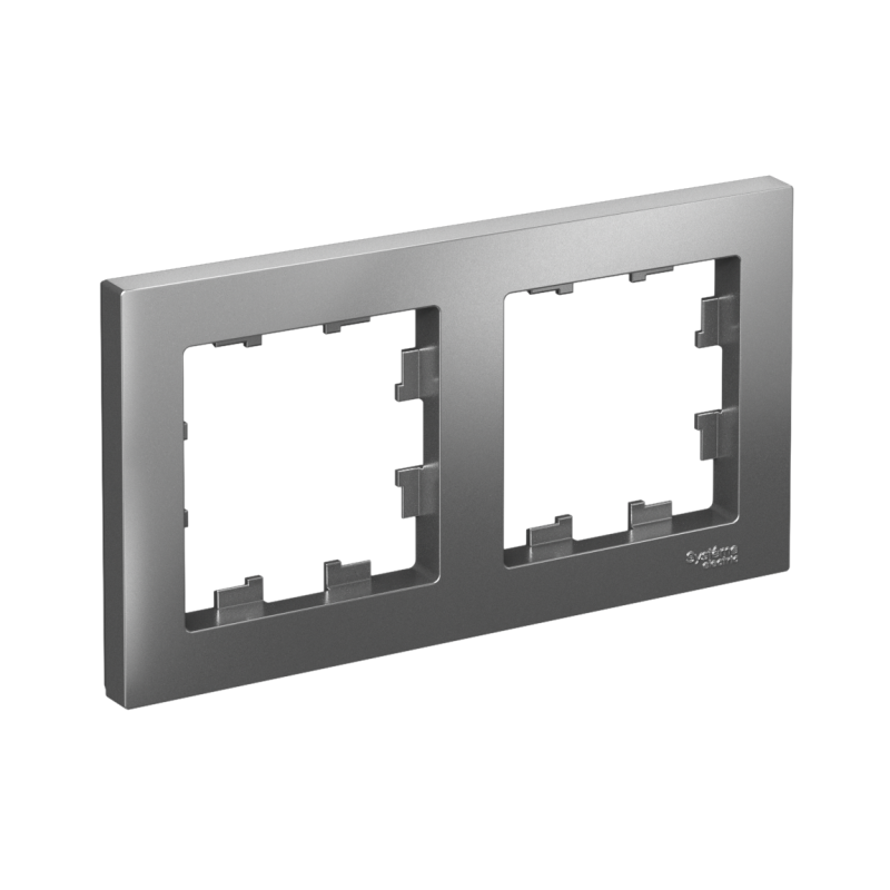 ATN000902_1.png Рамка 2-м AtlasDesign универс. сталь SE ATN000902 — изображение 1