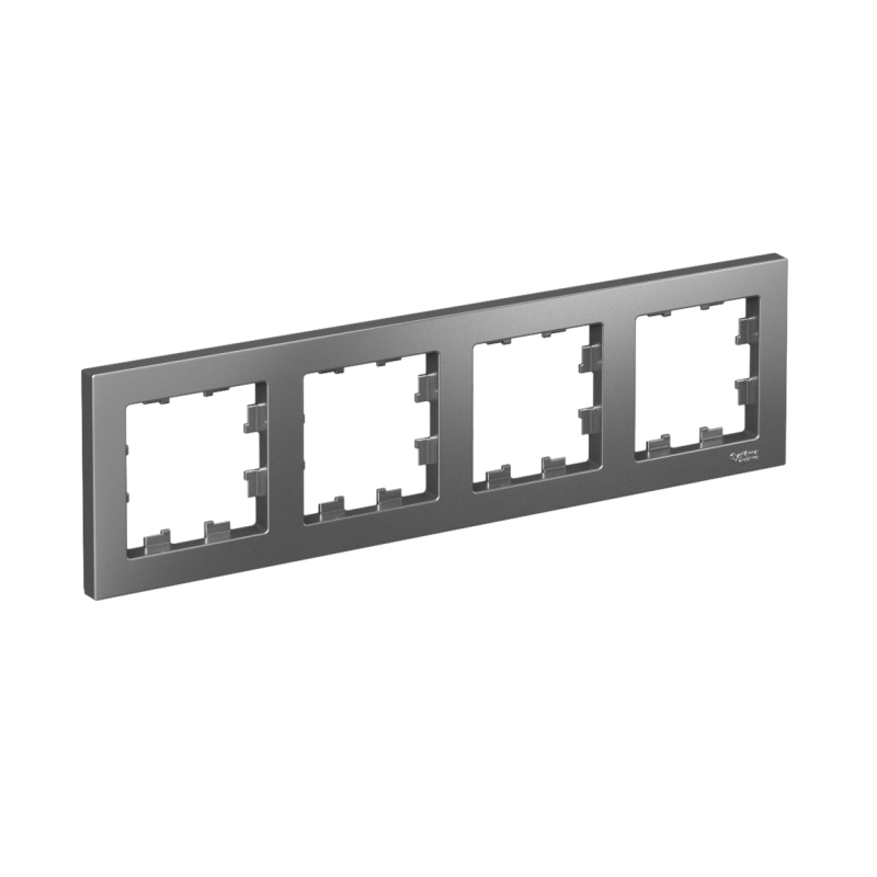 ATN000904_1.png Рамка 4-м AtlasDesign универс. сталь SE ATN000904 — изображение 1