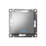 Выключатель 1-кл. СП AtlasDesign 10А IP20 (сх. 1а) 10AX с подсветкой механизм сталь SE ATN000913 — изображение 2