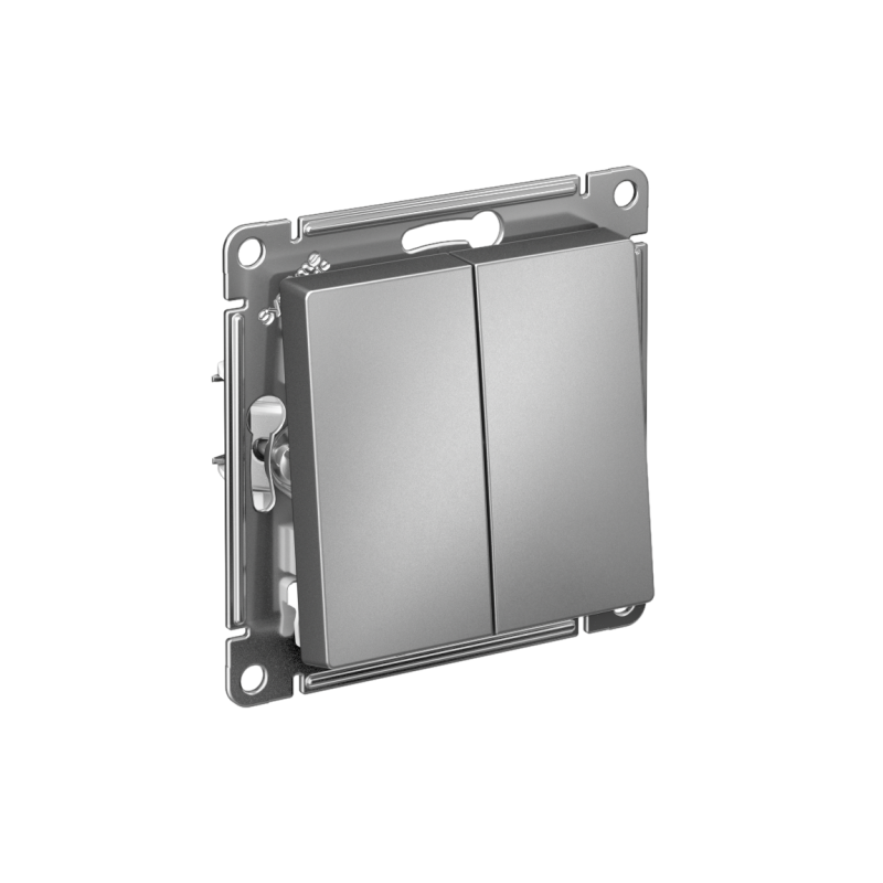 ATN000965_2.png Переключатель проходной 2-кл. СП AtlasDesign 10А IP20 (сх. 6/2) 10AX механизм сталь SE ATN000965 — изображение 1