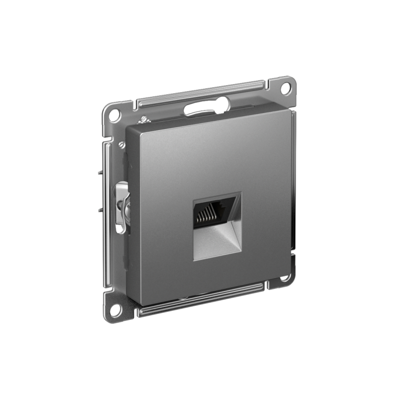 ATN000983_2.png Розетка компьютерная AtlasDesign RJ45 кат.5E механизм сталь SE ATN000983 — изображение 1
