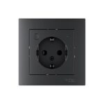 Розетка AtlasDesign Smart 16А L+N с заземл. защ. шторки Zigbee механизм карбон SE ATN001045Z — изображение 4