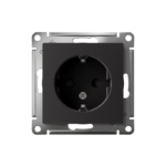Розетка 1-м СП AtlasDesign 16А IP20 с заземл. защ. шторки механизм карбон SE ATN001045 — изображение 2