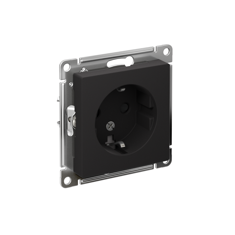 ATN001045_2.png Розетка 1-м СП AtlasDesign 16А IP20 с заземл. защ. шторки механизм карбон SE ATN001045 — изображение 1