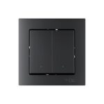 Выключатель 2-кл. AtlasDesign Smart 10А (сх. 5) L+N с подсветкой Zigbee механизм карбон SE ATN001053Z — изображение 4