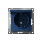 Розетка AtlasDesign 16А IP20 с заземл. защ. шторки с крышкой механизм аквамарин SE ATN001146 — изображение 2