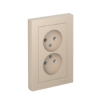 Розетка 2-м. AtlasDesign 16А без заземл. в сборе песочн. SE ATN001220