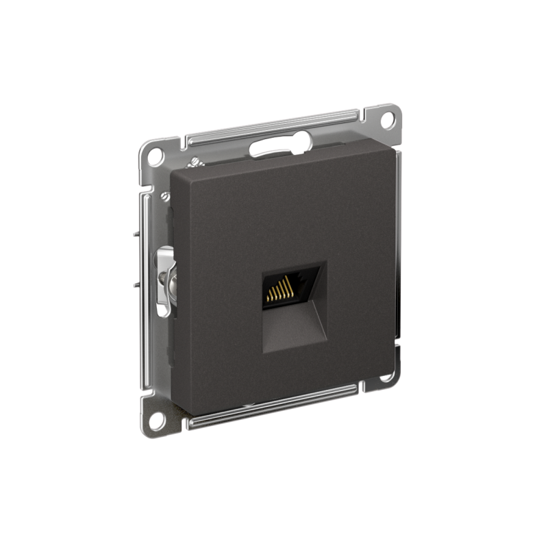 ATN001483_2.png Розетка компьютерная AtlasDesign RJ45 кат.5E механизм базальт SE ATN001483 — изображение 1