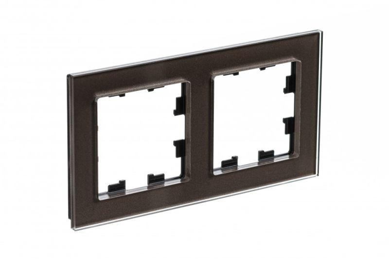 ATN320602_3.jpeg Рамка 2-м AtlasDesign Nature стекло мокко SE ATN320602 — изображение 1