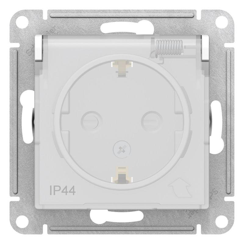 ATN440146_9.jpeg Розетка 1-м СП AtlasDesign Aqua 16А IP44 с заземл. защ. шторки с крышкой механизм бел. SE ATN440146 — изображение 1