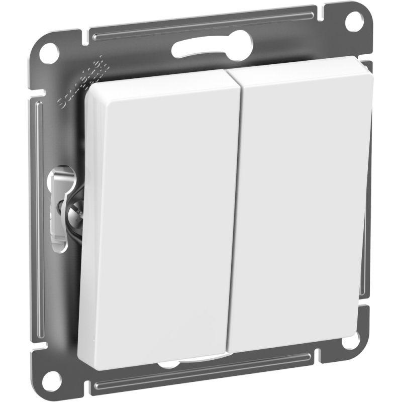 ATN440151_1.jpeg Выключатель 2-кл. Atlasdesign Aqua IP44 (сх. 5) 10AX механизм бел. SE ATN440151 — изображение 1