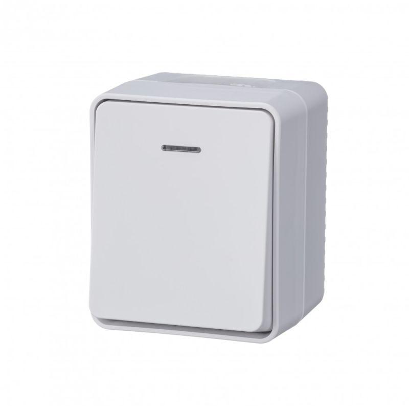 ATN540113_2.jpeg Выключатель 1-кл. ОП AtlasDesign PROFI IP54 10AX с подсветкой бел. SE ATN540113 — изображение 1