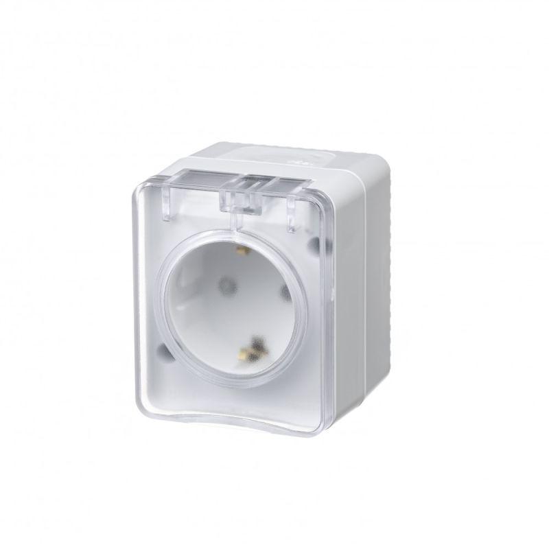 ATN540145_4.jpeg Розетка 1-м ОП AtlasDesign PROFI 16А IP54 250В заземл. защ. шторки бел. SE ATN540145 — изображение 1