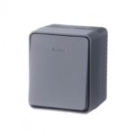 Выключатель 1-кл. ОП AtlasDesign PROFI IP54 10AX с подсветкой антрацит SE ATN544013