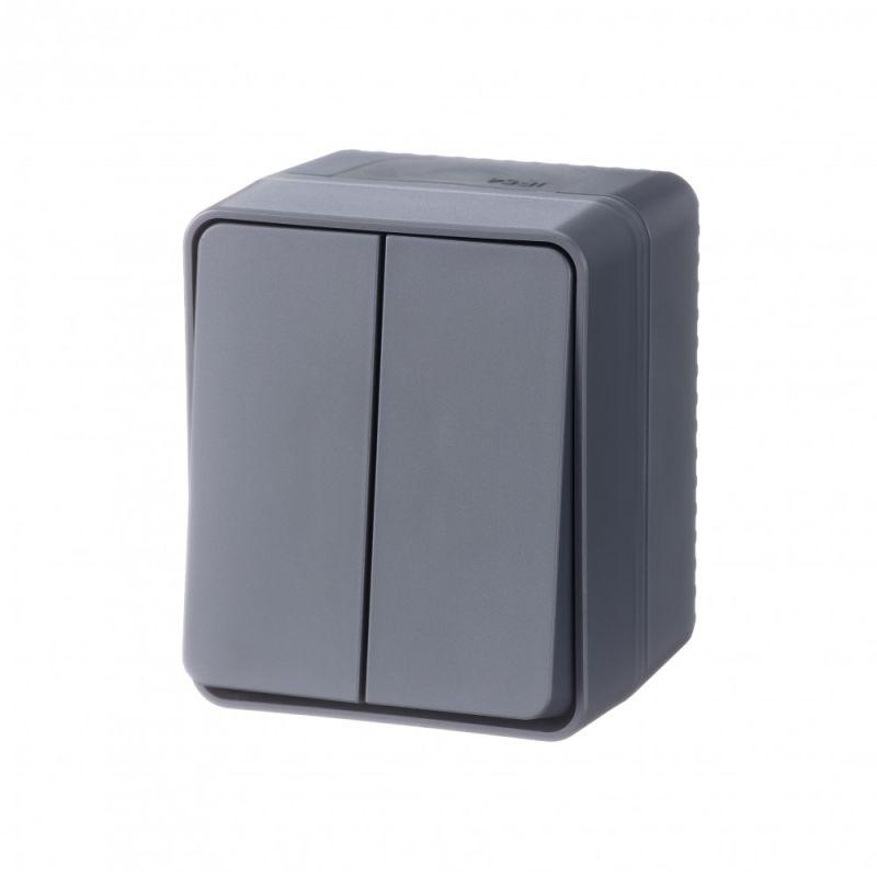 ATN544051_2.jpeg Выключатель 2-кл. ОП AtlasDesign PROFI IP54 10AX антрацит SE ATN544051 — изображение 1