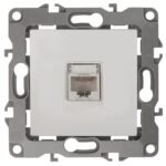 Розетка компьютерная Эра12 12-3107-01 RJ45 бел. Эра Б0014723