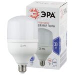 Лампа светодиодная высокомощная STD LED POWER T100-30W-6500-E27 30Вт T100 колокол 6500К холод. бел. E27 2400лм Эра Б0027004 — изображение 3