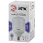 Лампа светодиодная высокомощная STD LED POWER T120-40W-6500-E27 40Вт T120 колокол 6500К холод. бел. E27 3200лм Эра Б0027006 — изображение 4